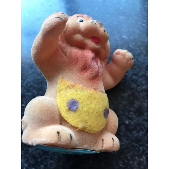 Vtg Knickerbocker Joy Of A Toy Wind Up Felt Lion Made In Japan 4 1/2" - Picture 6 of 10